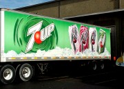 Vehicle graphics made and installed for 7 Up truck